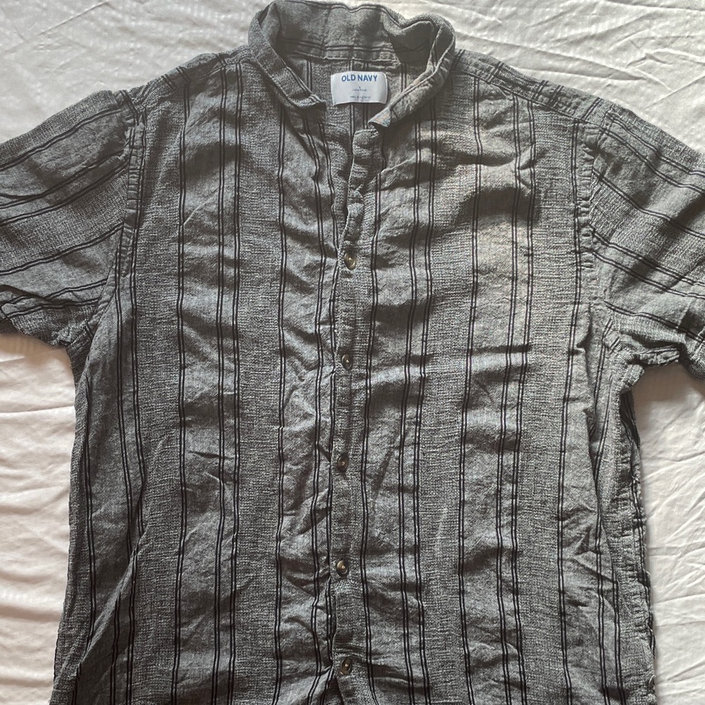 Old Navy Charcoal Textured Shirt